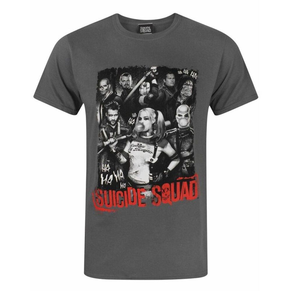 Suicide Squad Mens Group T-Shirt / Charcoal